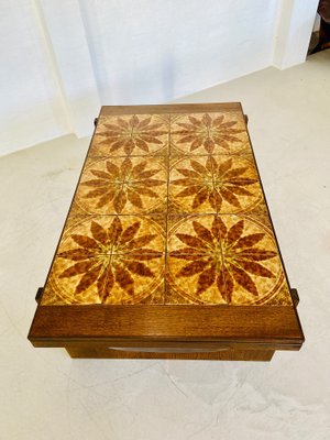 Vintage Danish Teak & Ceramic Coffee Table, 1965-UAY-2031615