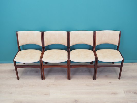 Vintage Danish Teak Chairs by Henning Kjaernulf, 1970s, Set of 4-VND-2019831