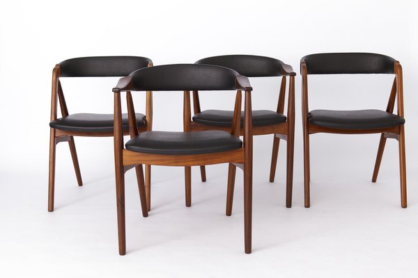 Vintage Danish Teak Chairs from Farstrup, 1960s, Set of 4-DOM-2042968