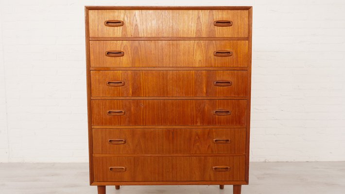 Vintage Danish Teak Chest of 6 Drawers-HPM-1797018