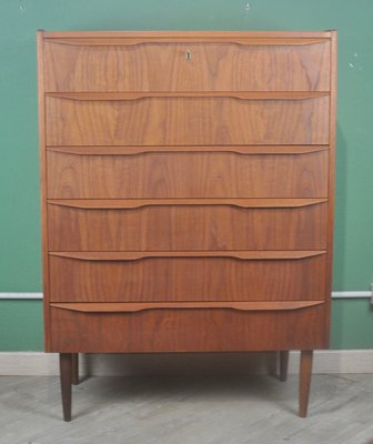 Vintage Danish Teak Chest of Drawers, 1960s-ROJ-2036140