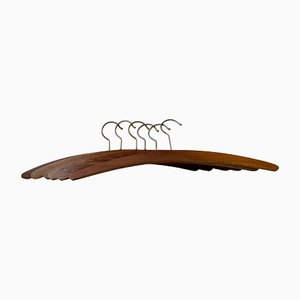 Vintage Danish Teak Coat Hangers, 1960s, Set of 6-LCR-1447251