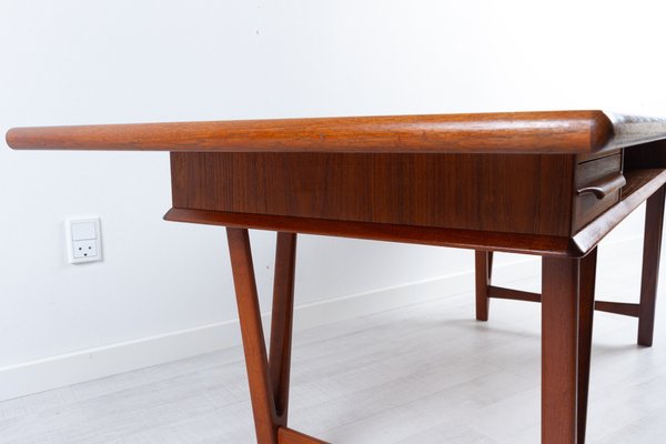 Vintage Danish Teak Coffee Table by E.W. Bach, 1960s-WIX-1109332