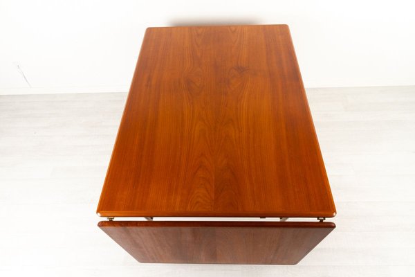 Vintage Danish Teak Drop Leaf Dining Table, 1950s-WIX-967393