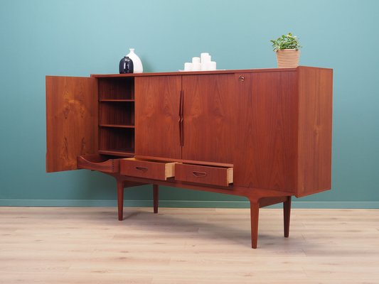 Vintage Danish Teak Highboard, 1960s-VND-2019843