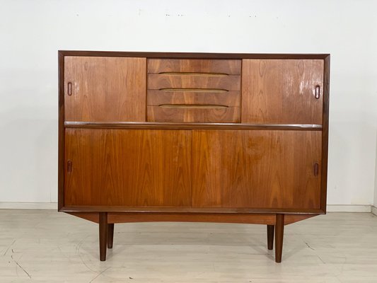 Vintage Danish Teak Highboard Cabinet-LIL-2019613