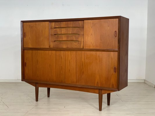 Vintage Danish Teak Highboard Cabinet-LIL-2019613