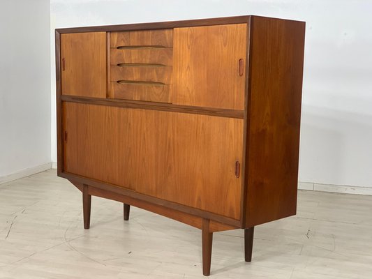 Vintage Danish Teak Highboard Cabinet-LIL-2019613