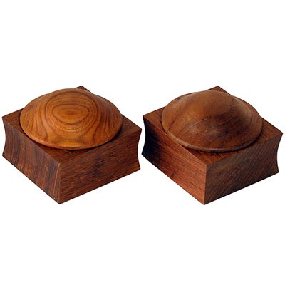 Vintage Danish Teak Lidded Boxes, 1960s, Set of 2-GIW-1364551