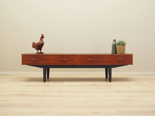 Vintage Danish Teak Lowboard, 1960s