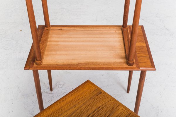 Vintage Danish Teak Nesting Tables, 1960s, Set of 3-ZZH-567352