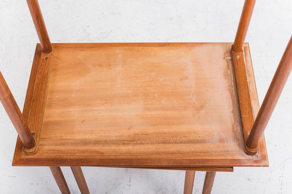 Vintage Danish Teak Nesting Tables, 1960s, Set of 3-ZZH-567352