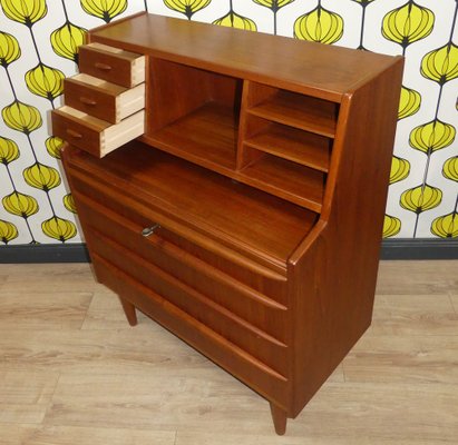 Vintage Danish Teak Secretary by Chr. Møller, 1960s-AFE-1789000