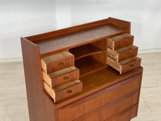 Vintage Danish Teak Secretary Office Cabinet-LIL-2019621