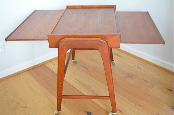 Vintage Danish Teak Serving Trolley, 1960s-OV-1793524