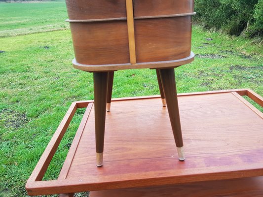 Vintage Danish Teak Sewing Box Cabinet-YFS-1154061