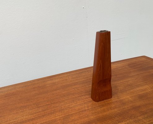 Vintage Danish Teak Vase-UAH-984546