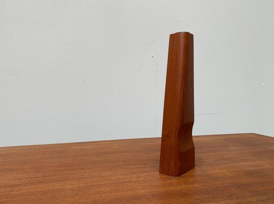 Vintage Danish Teak Vase-UAH-984546