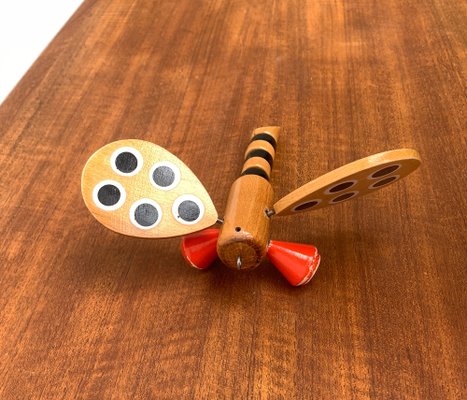 Vintage Danish Wooden Dragonfly Toy, 1970s-UAH-1262764