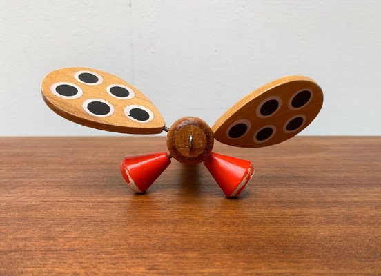 Vintage Danish Wooden Dragonfly Toy, 1970s-UAH-1262764