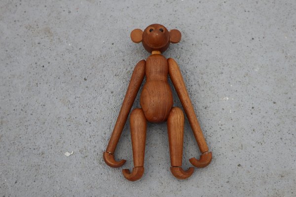 Vintage Danish Wooden Monkey, 1970s, Set of 2-JWH-624451