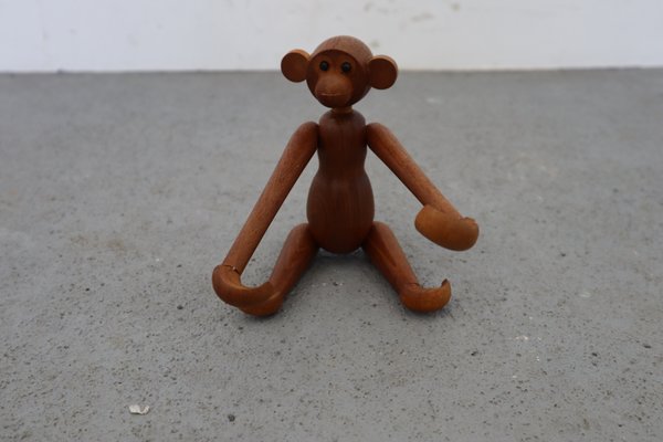 Vintage Danish Wooden Monkey, 1970s, Set of 2-JWH-624451