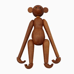 Vintage Danish Wooden Monkey, 1970s, Set of 2-JWH-624451