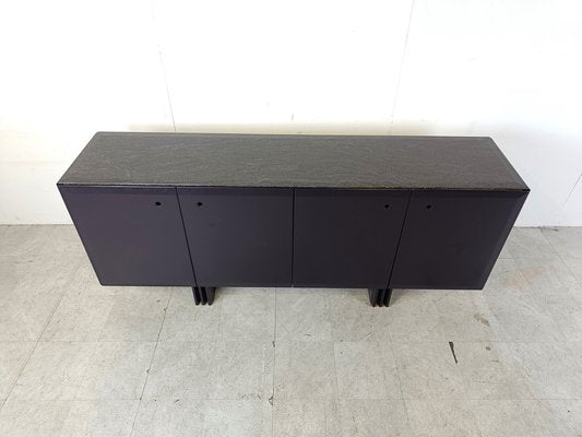 Vintage Dark Blue Sideboard, 1980s-IRH-1788340