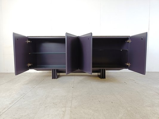 Vintage Dark Blue Sideboard, 1980s-IRH-1788340