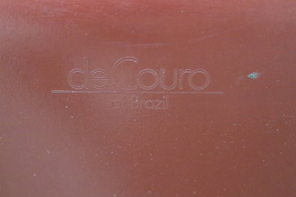 Vintage De Couro Armchair in Covered Leather, 1980s-IZV-2041034