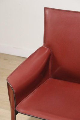 Vintage De Couro Armchair in Covered Leather, 1980s-IZV-2041034