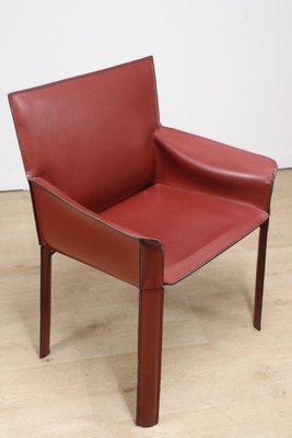 Vintage De Couro Armchair in Covered Leather, 1980s-IZV-2041034