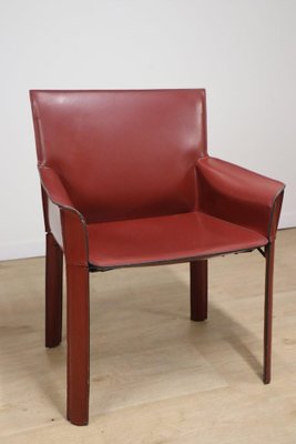 Vintage De Couro Armchair in Covered Leather, 1980s-IZV-2041034