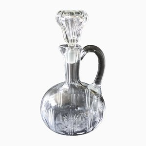 Vintage Debossed Crystal Decanter with Handle, Sweden-JKV-1786136