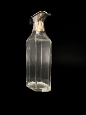 Vintage Decanter with Silver Plated Bottle Spout, Sweden, 1900s-JKV-1786087