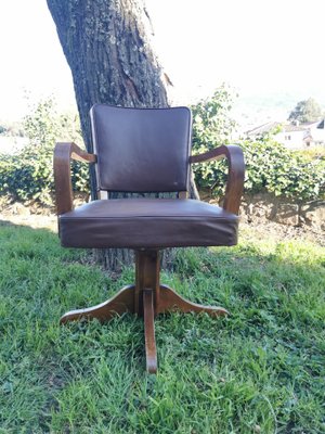 Vintage Desk, Chair & Bucket, Set of 3-GEL-962643