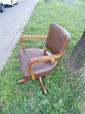 Vintage Desk, Chair & Bucket, Set of 3-GEL-962643