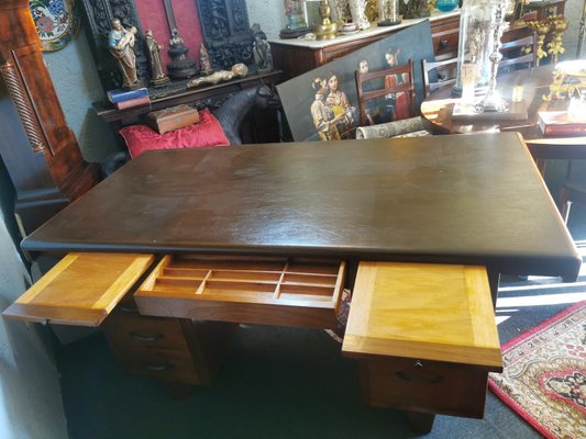 Vintage Desk, Chair & Bucket, Set of 3-GEL-962643