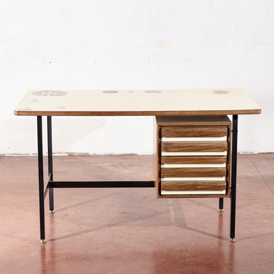 Vintage Desk in Plywood, 1970s-RAQ-1761336