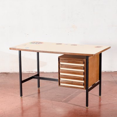 Vintage Desk in Plywood, 1970s-RAQ-1761336