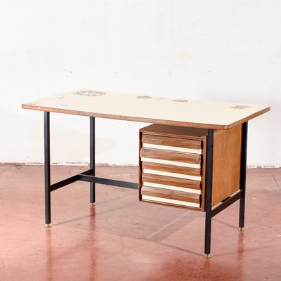 Vintage Desk in Plywood, 1970s-RAQ-1761336