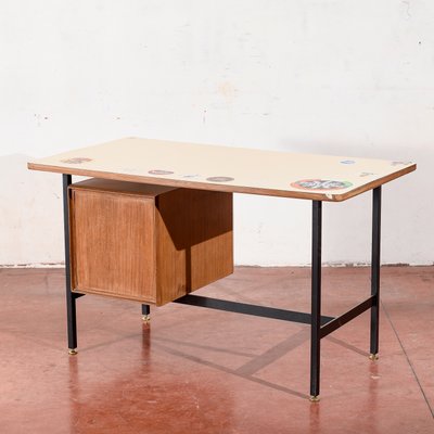 Vintage Desk in Plywood, 1970s-RAQ-1761336