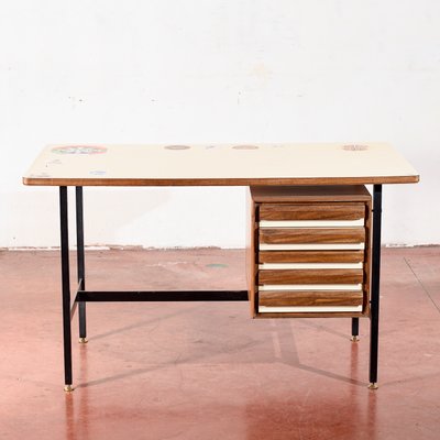 Vintage Desk in Plywood, 1970s-RAQ-1761336