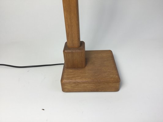 Vintage Desk Lamp in Wood with a Gooseneck from Kk Crèation, 1970s-FPY-2026994