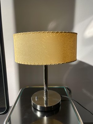 Vintage Desk Lamp with Papyrus Shade-QUC-1778505