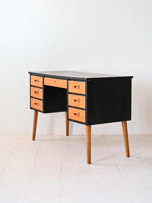 Vintage Desk with Black Details, 1960s-QWP-2035447