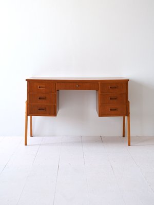 Vintage Desk with Drawers, 1960s-QWP-2034931