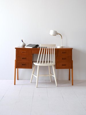 Vintage Desk with Drawers, 1960s-QWP-2034931