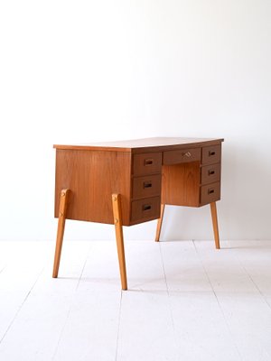 Vintage Desk with Drawers, 1960s-QWP-2034931