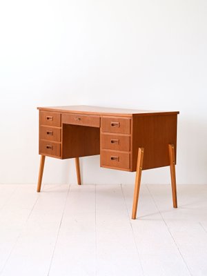 Vintage Desk with Drawers, 1960s-QWP-2034931